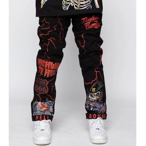 NWT Highway to Hell Printed Chino pant.